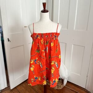 Damson Madder Lina Mini Dress in Cocktail Print